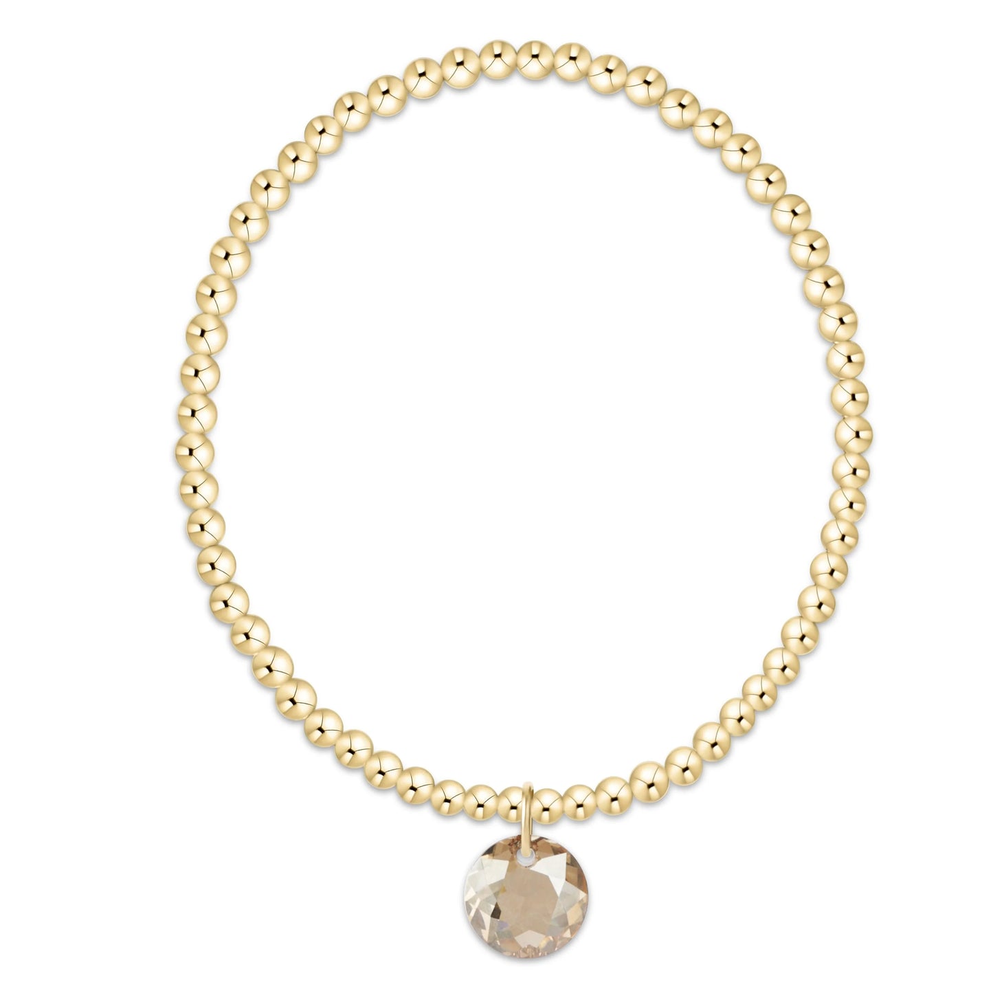 enewton 3mm Gold Reflection Birthstone Bracelets