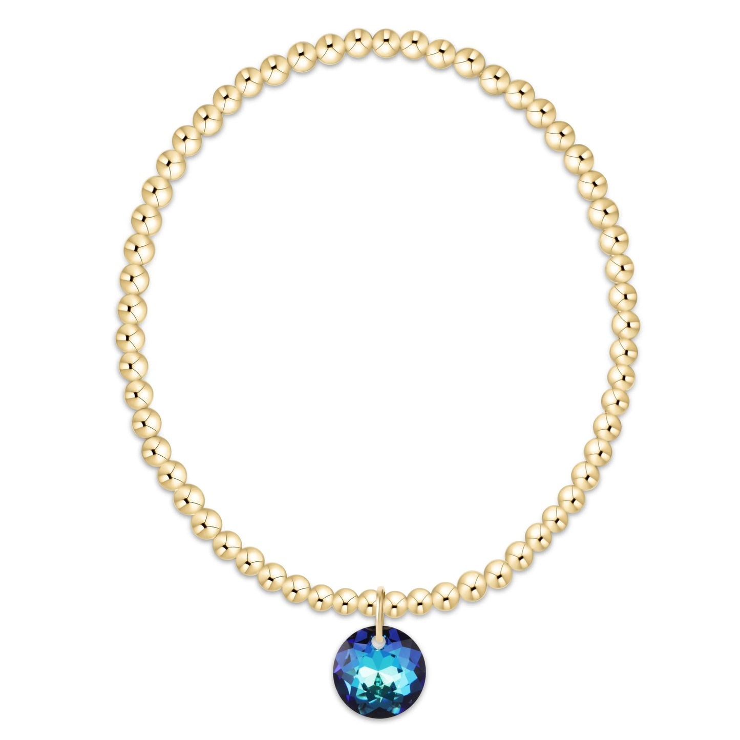 enewton 3mm Gold Reflection Birthstone Bracelets