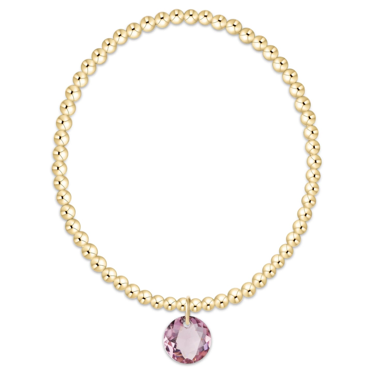 enewton 3mm Gold Reflection Birthstone Bracelets