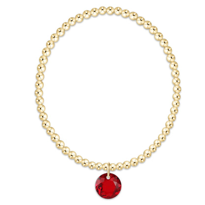 enewton 3mm Gold Reflection Birthstone Bracelets