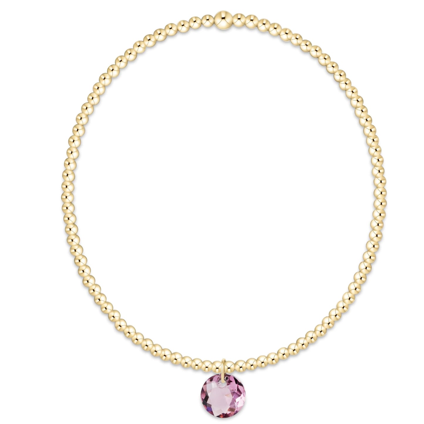 enewton Reflection 2mm Gold Birthstone Bracelets