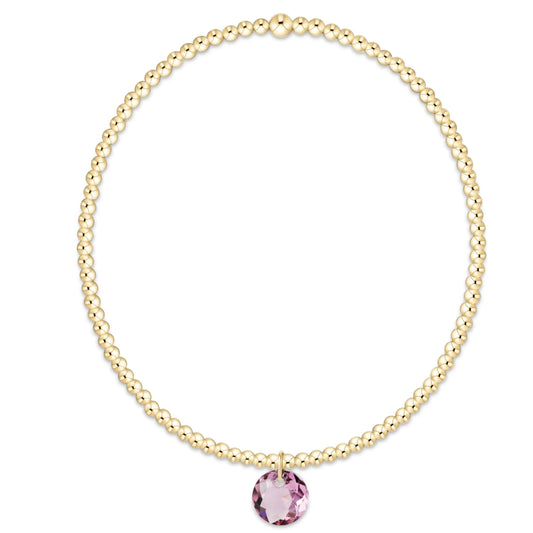 enewton Reflection 2mm Gold Birthstone Bracelets