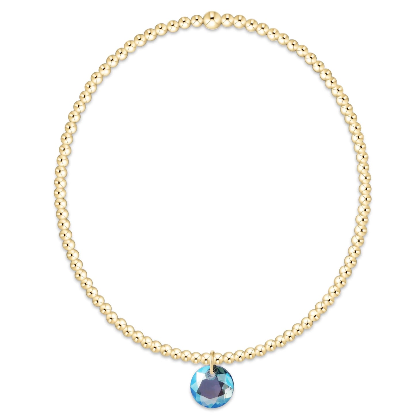 enewton Reflection 2mm Gold Birthstone Bracelets