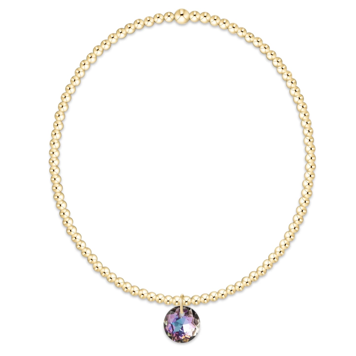 enewton Reflection 2mm Gold Birthstone Bracelets