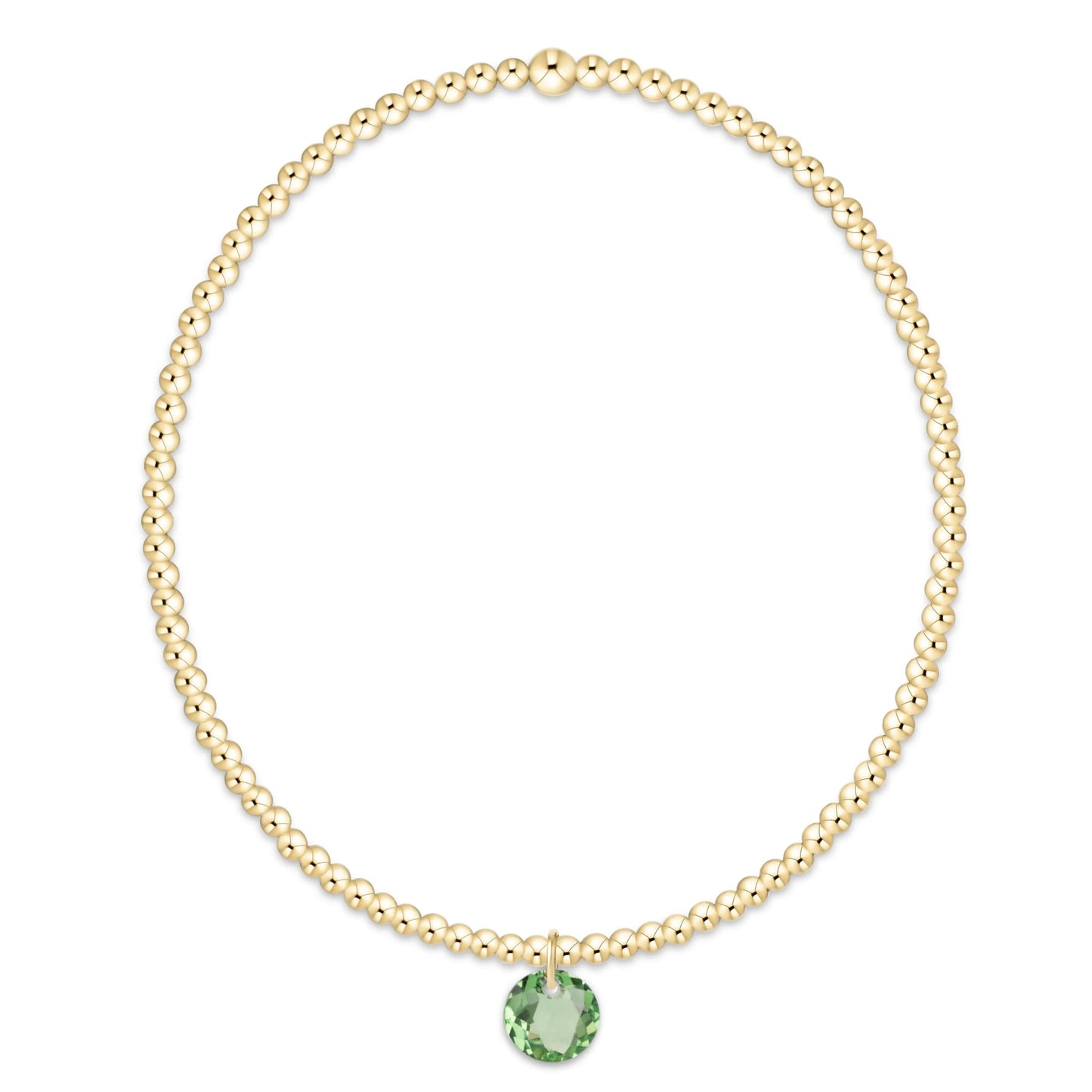 enewton Reflection 2mm Gold Birthstone Bracelets