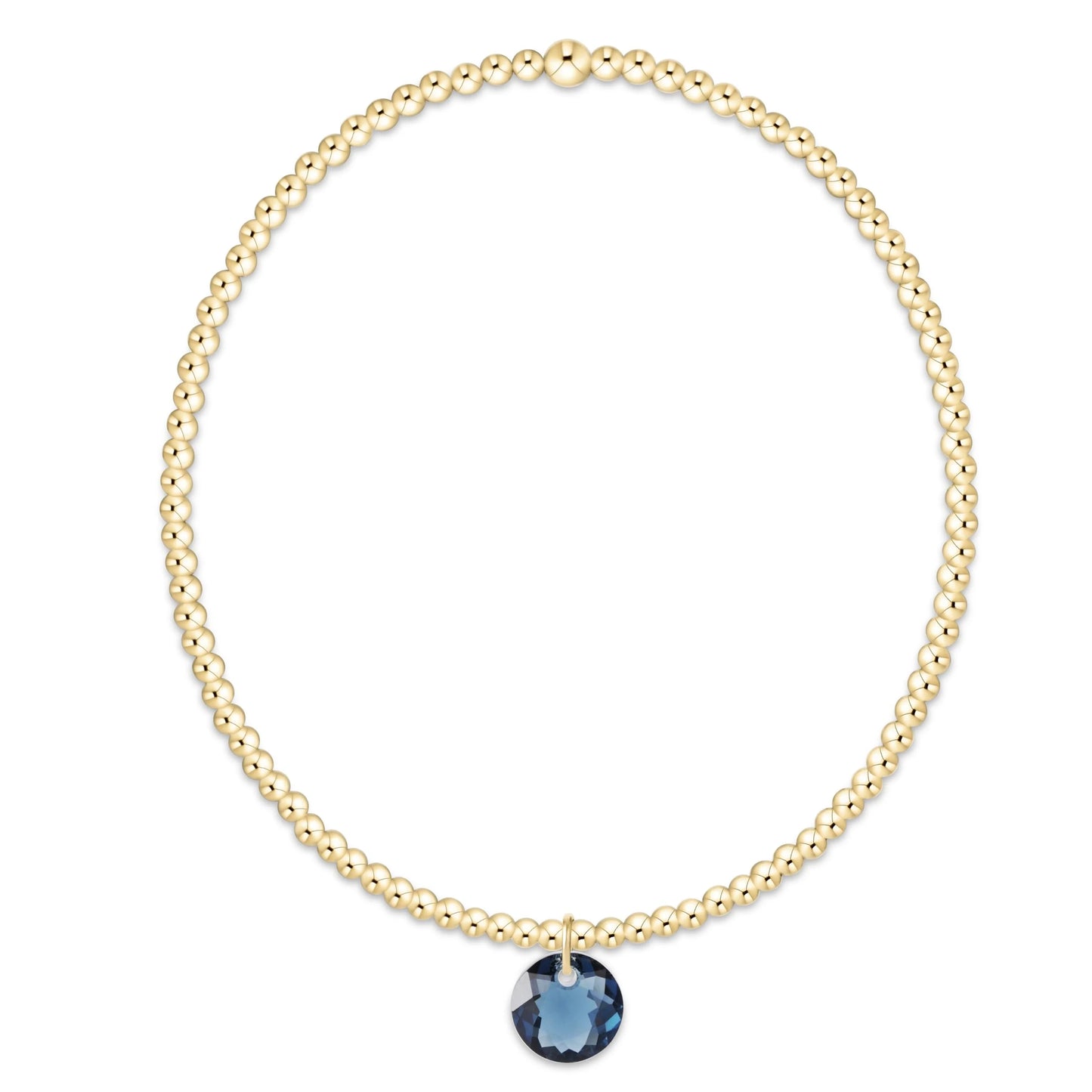 enewton Reflection 2mm Gold Birthstone Bracelets