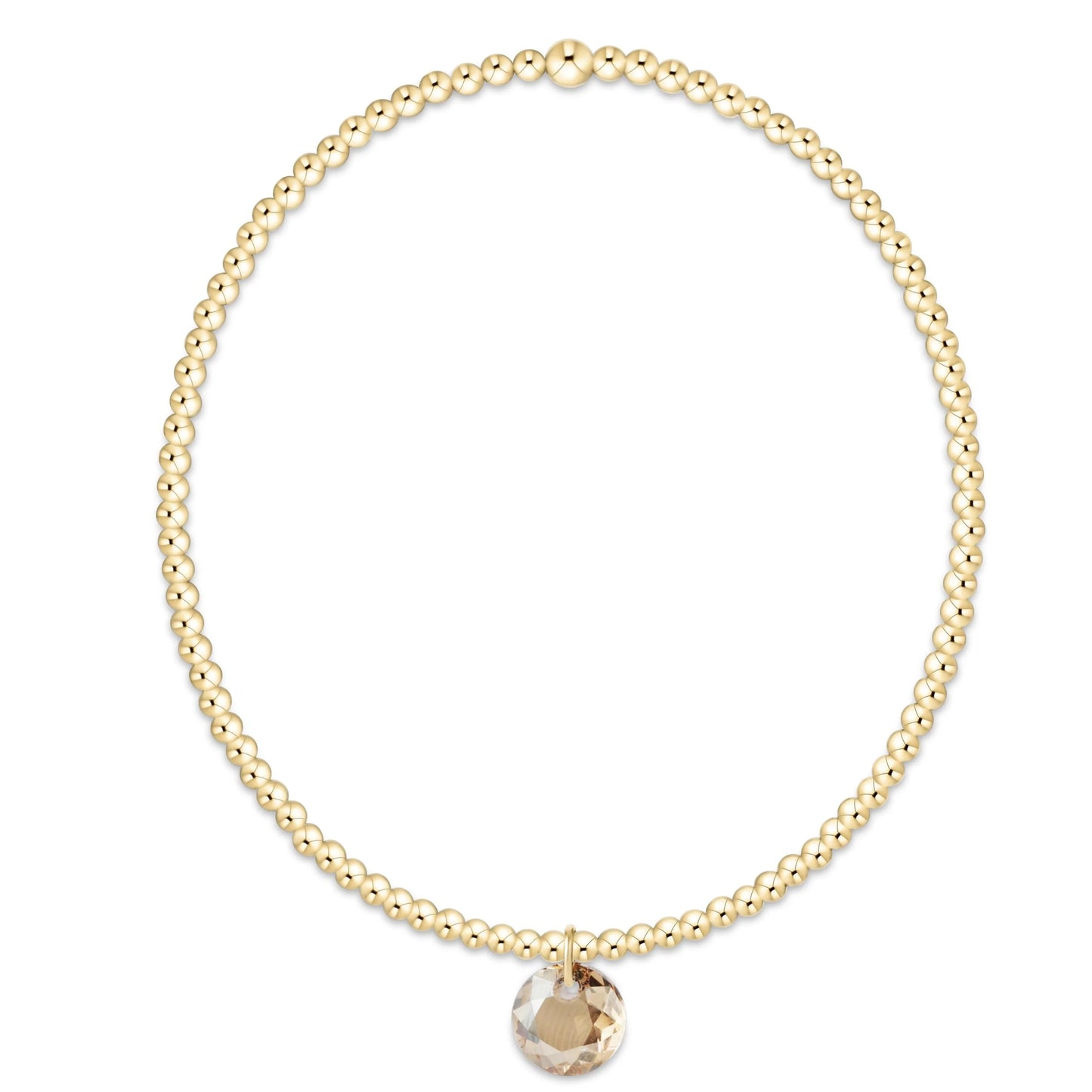 enewton Reflection 2mm Gold Birthstone Bracelets