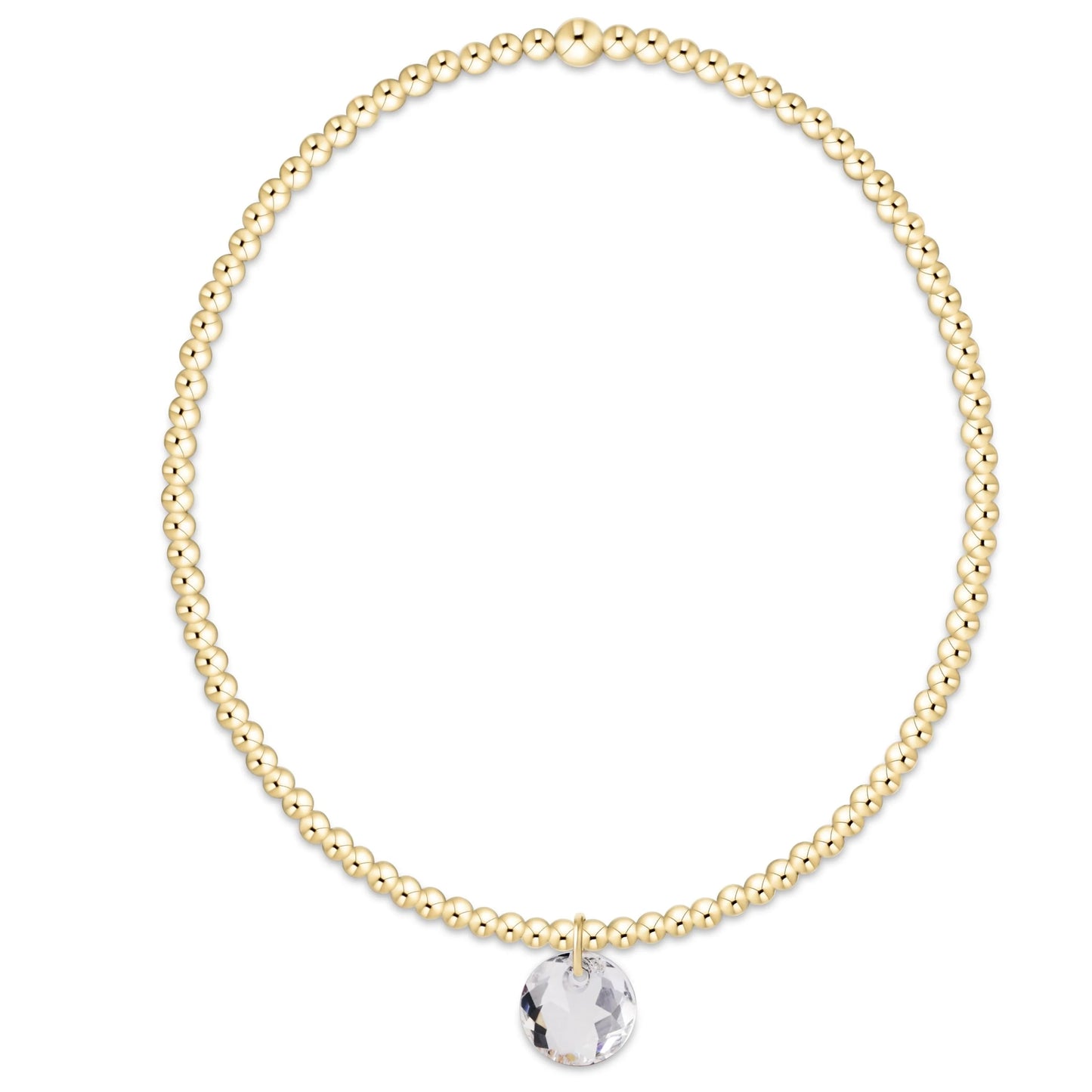 enewton Reflection 2mm Gold Birthstone Bracelets