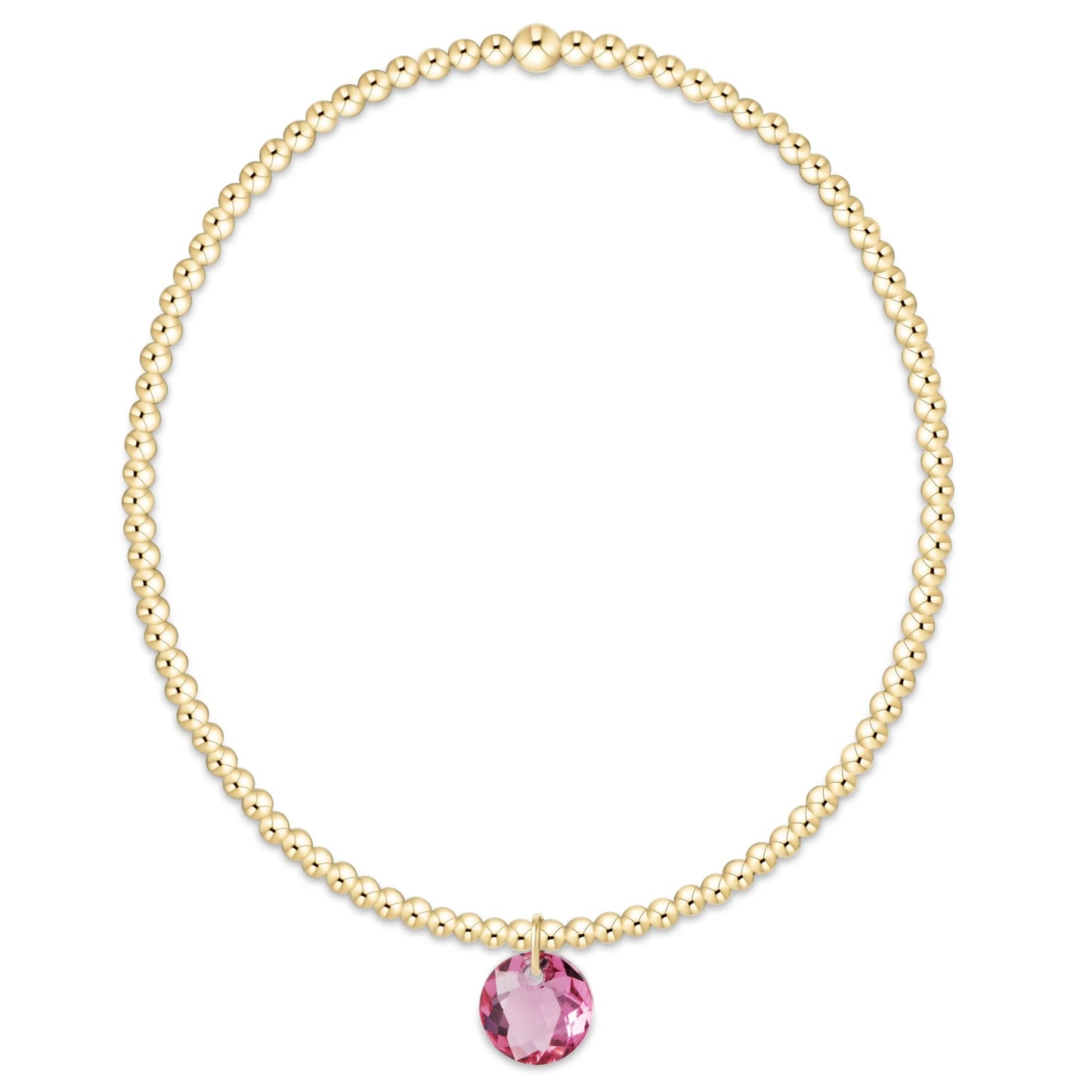 enewton Reflection 2mm Gold Birthstone Bracelets
