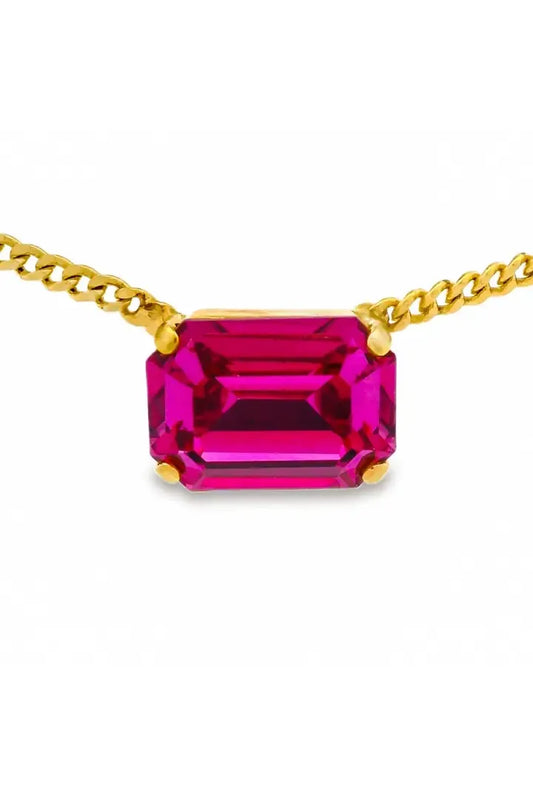 Rubin Necklace in Dark Rose