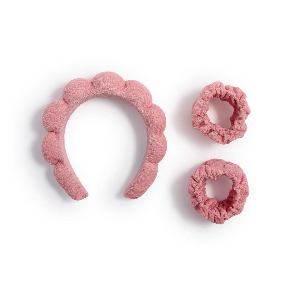 Prep and Glow Spa Bubble Head and Wristband Set.