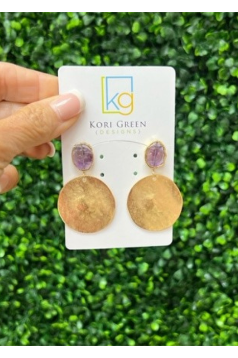 KG Stone Disk Amethyst