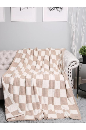 Checkered Print Blanket