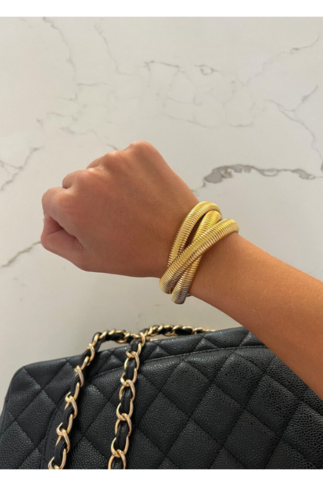 Triple Gold Emma Bracelet