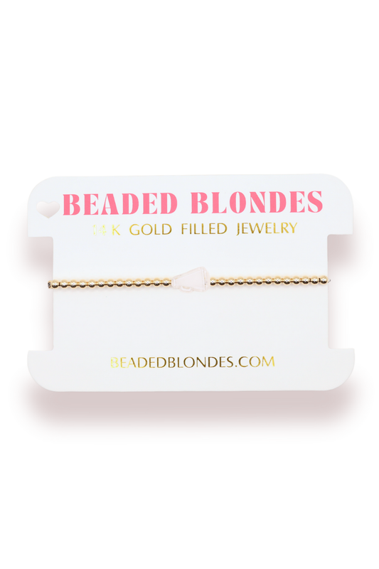 BB Megaphone Cheer Bracelet on Gold