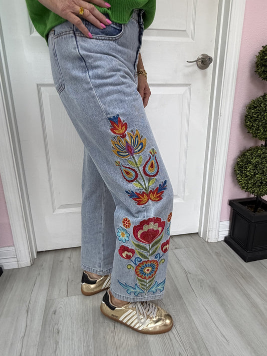 Blooming Time Jeans