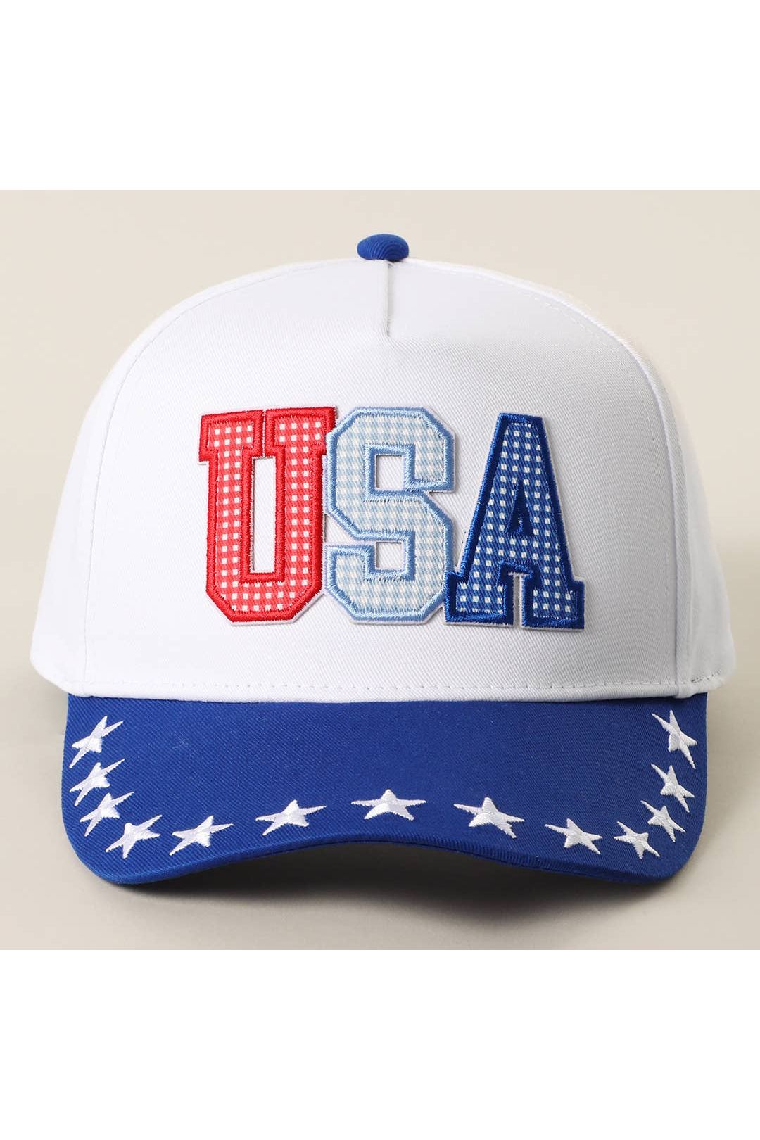 USA Letter Patch Star Brim Trucker Baseball Cap
