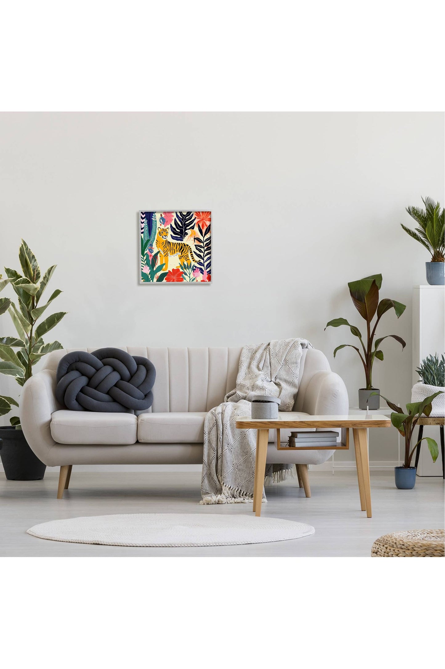 Tiger & Abstract Creatures Framed