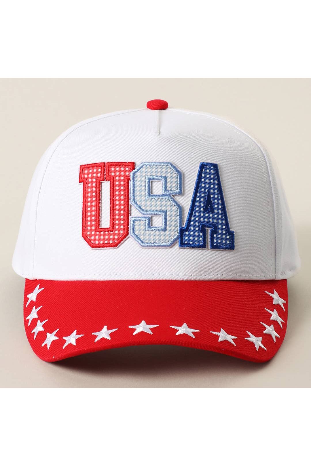 USA Letter Patch Star Brim Trucker Baseball Cap