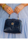 Tucker Handbag Navy Patent EC