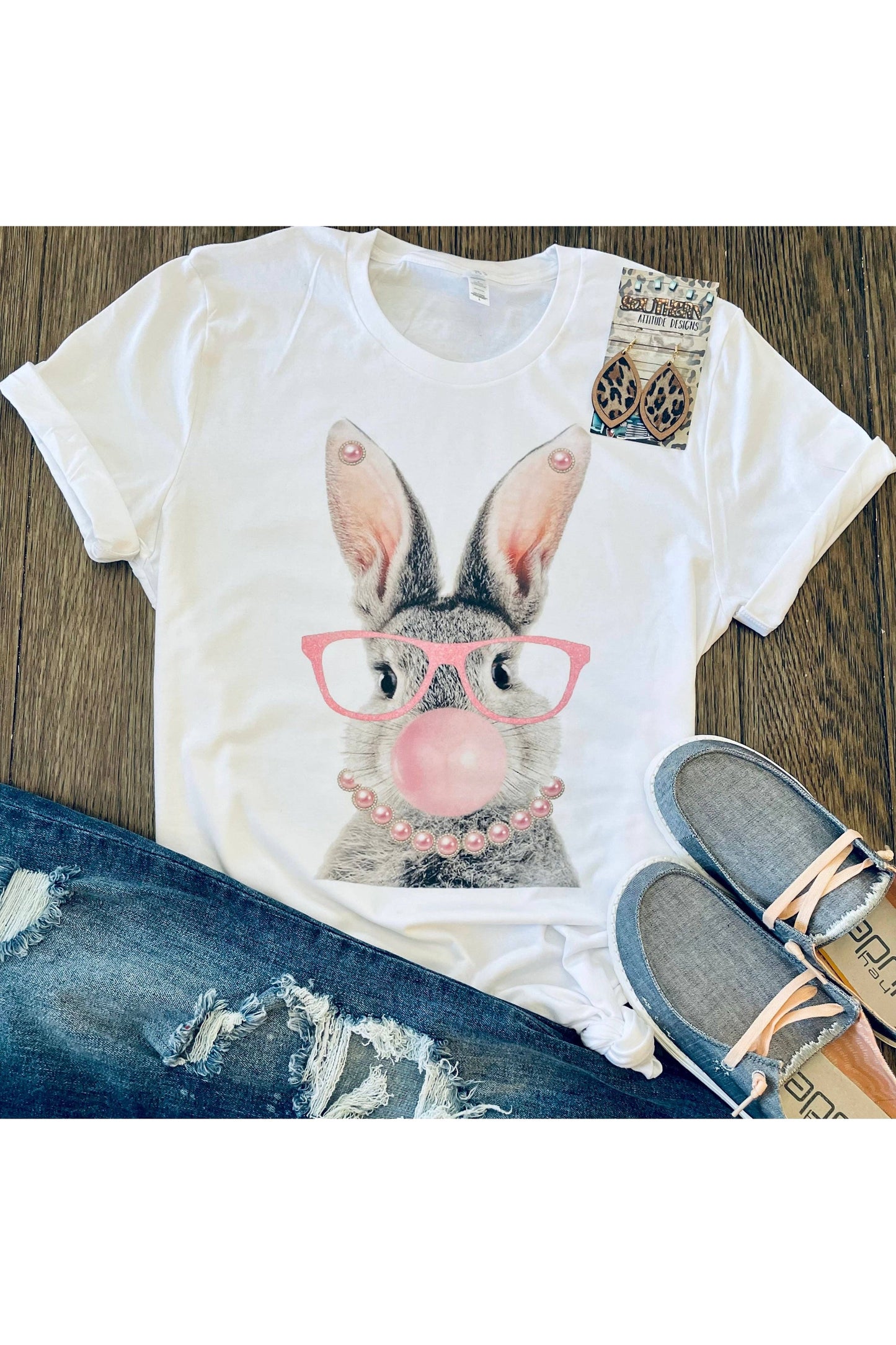 Glam Bunny Easter Tee