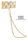 Gold Wheat Braid Chain Phone Charm