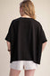Cammie Oversized Pullover Round Neck Band Short Sleeve