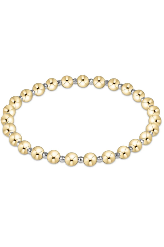 EN Bright Silver Hematite Grateful 5mm Bead Bracelet✔️