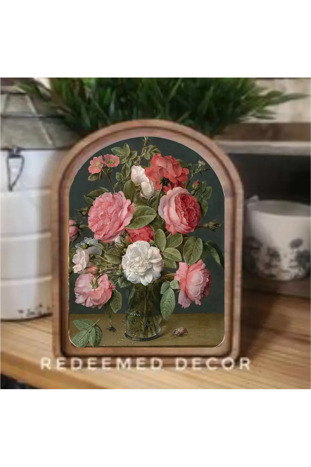 Arch Top Spring Window Framed Art