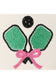 Pickleball Pad Ball Ribbon Embroidery Trucker Hat