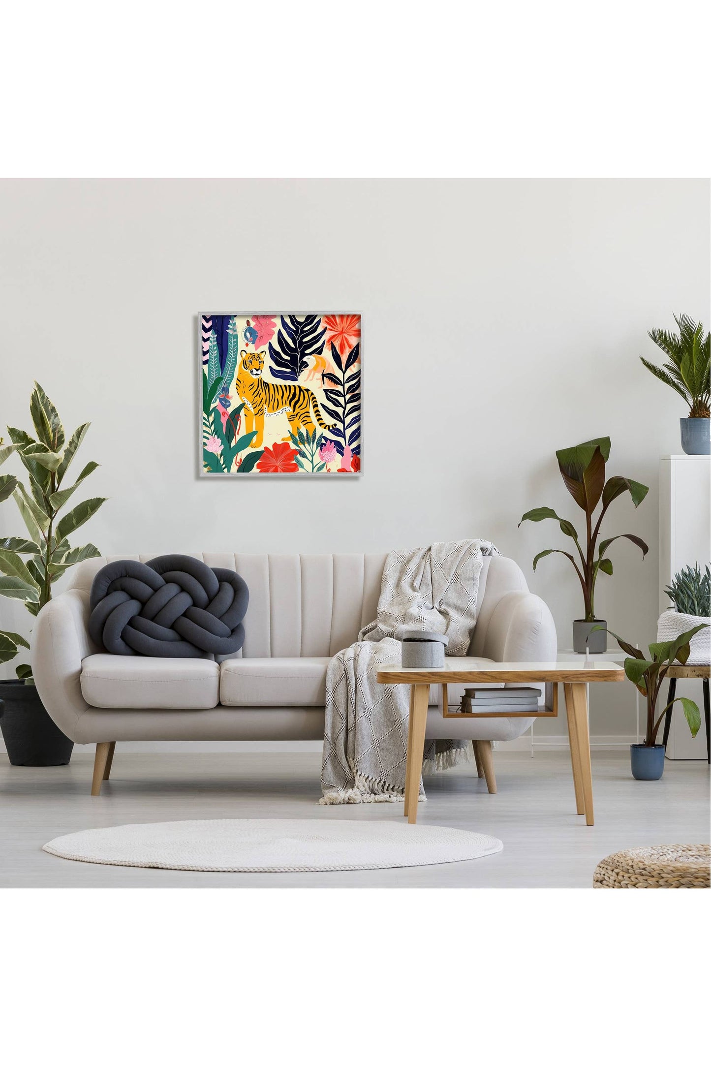 Tiger & Abstract Creatures Framed