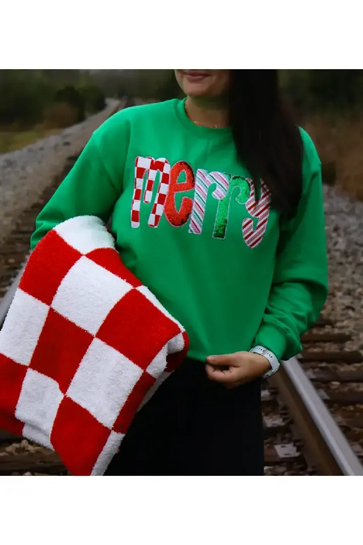 Green Merry Sweatshirt