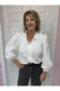 3/4 Sleeve 3D Floral Top
