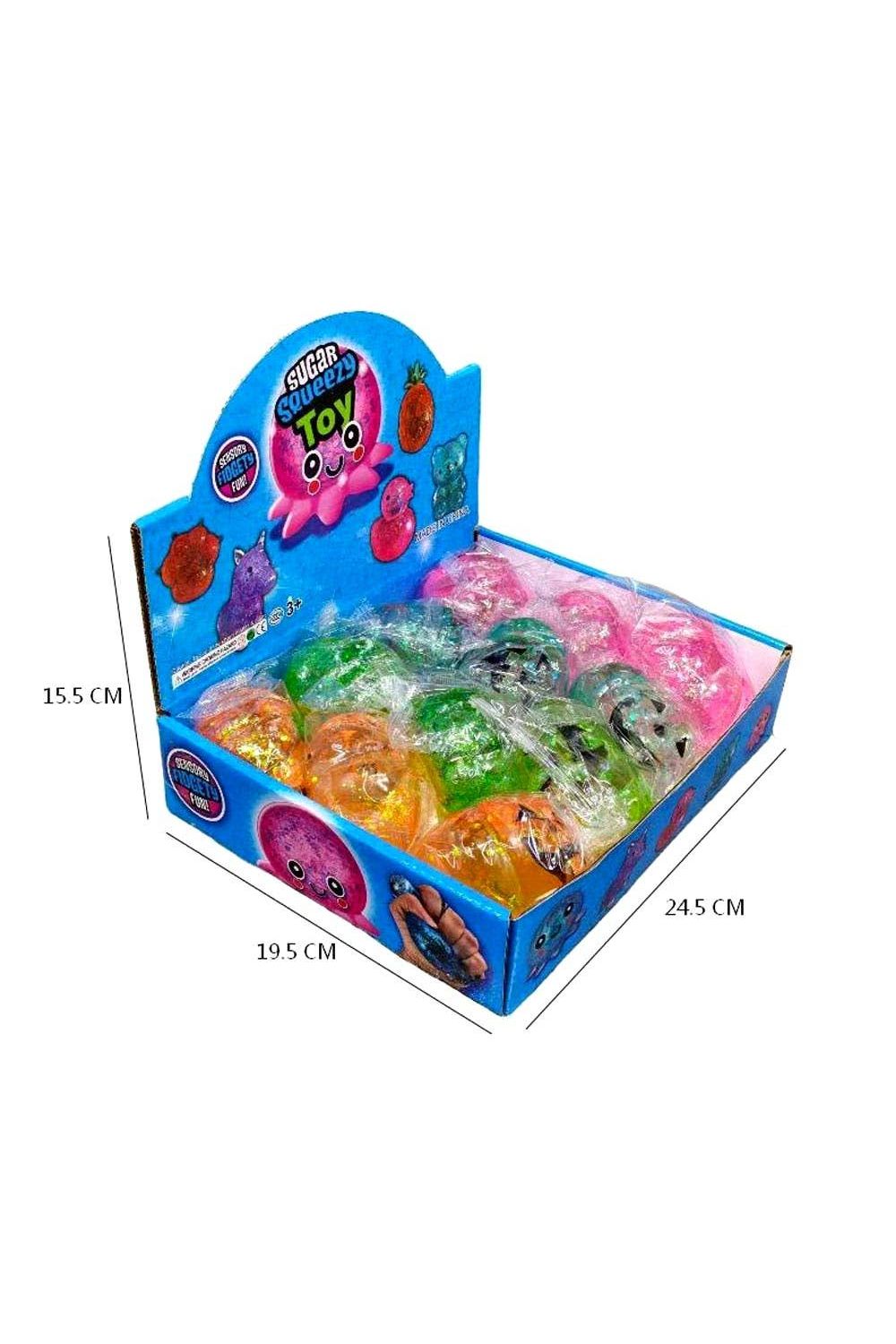 Glitter Halloween Pumpkin Squeeze Squishy Stress Relief Toy