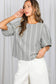 Bow Accent Feminine Plaid Blouse