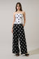 Randal Polka Dot Wide Leg Pants