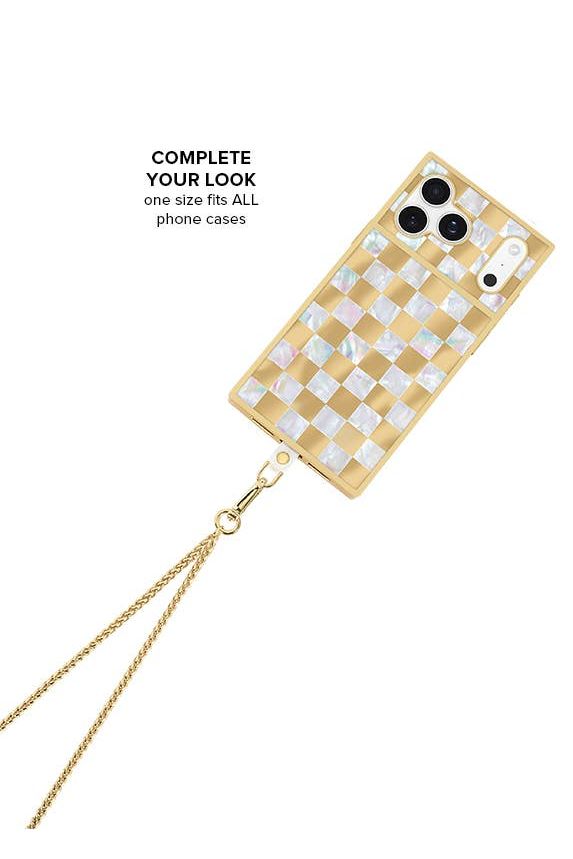 Gold Wheat Braid Chain Phone Crossbody