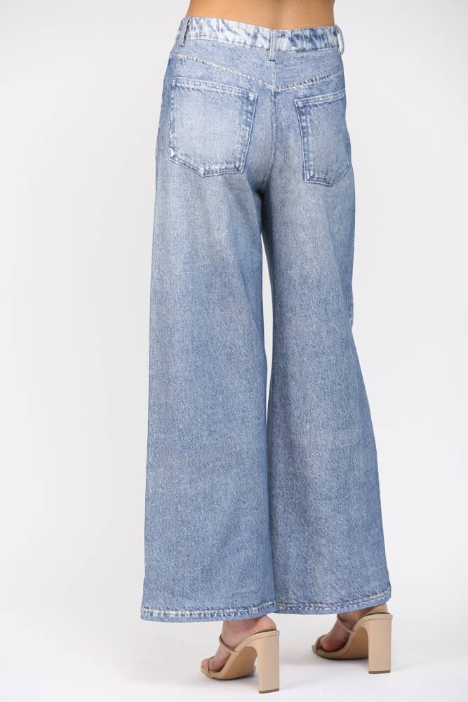 Wide Leg French Terry Pants