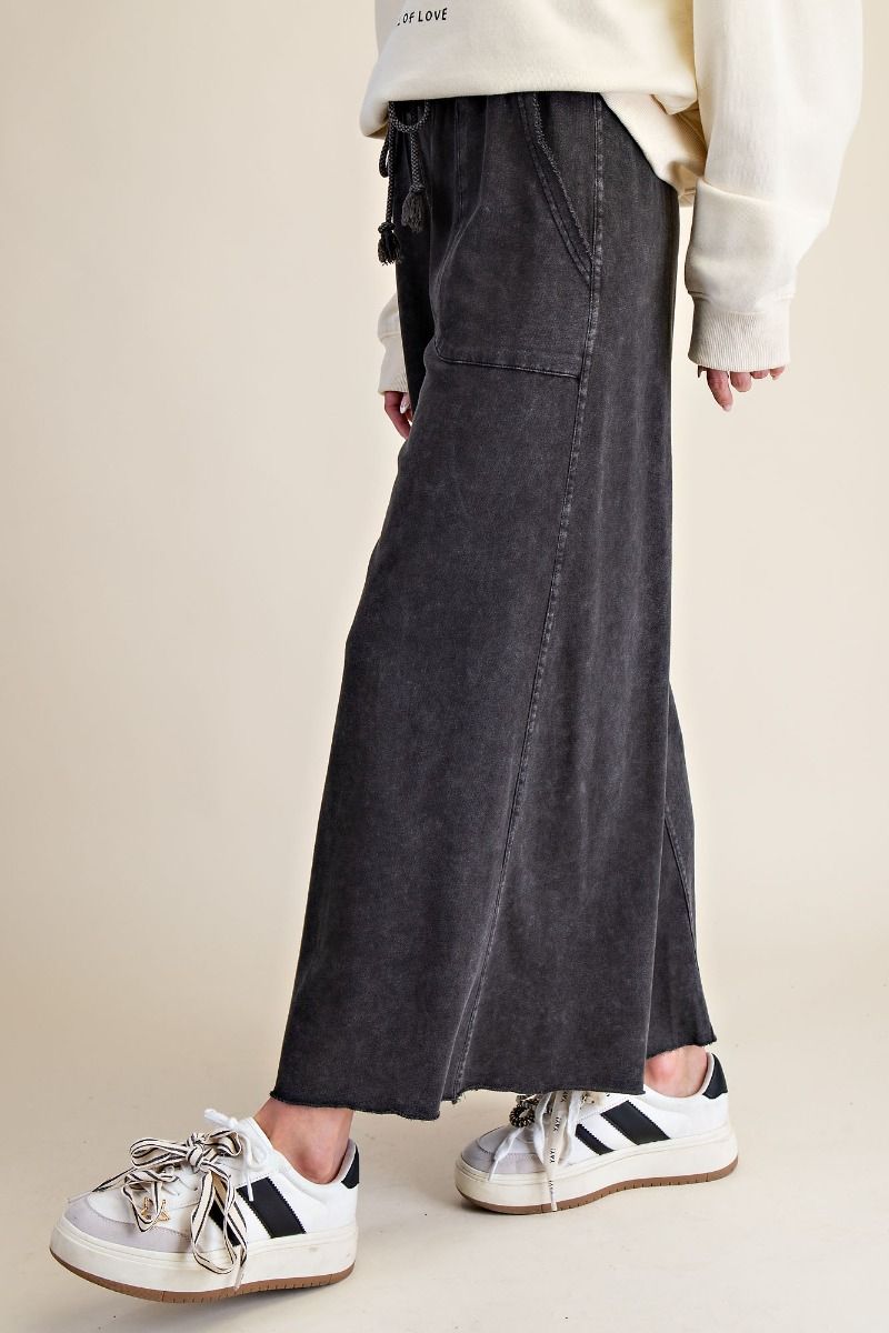 Mineral Washed Terry Knit Pants