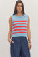 Liberty Striped Sleeveless Knit Top
