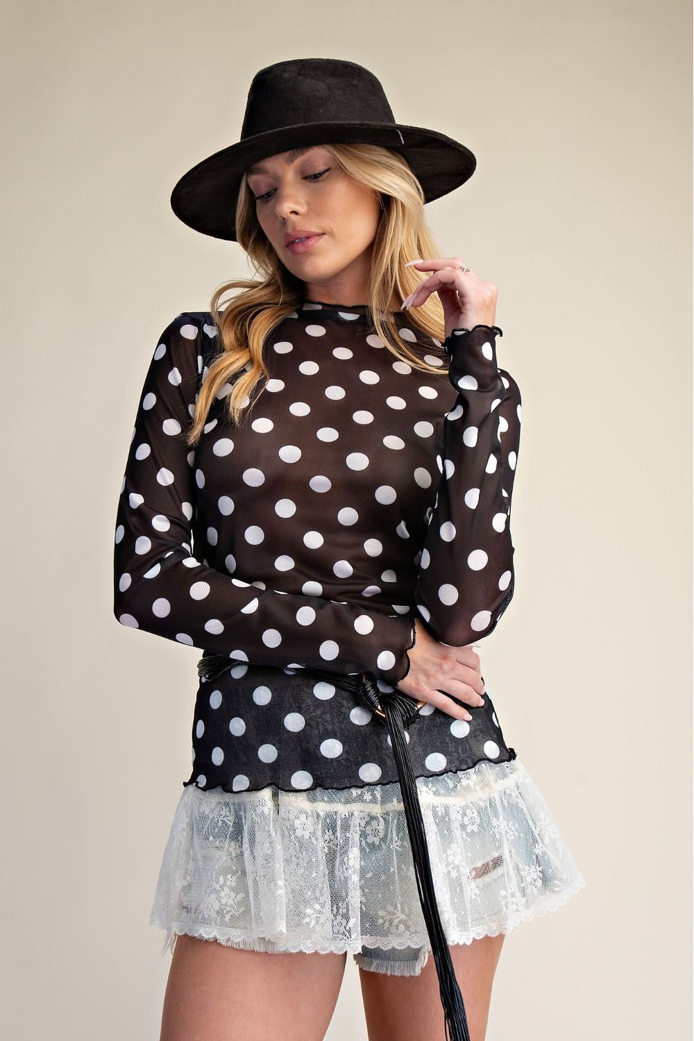 Spot On Mesh Top