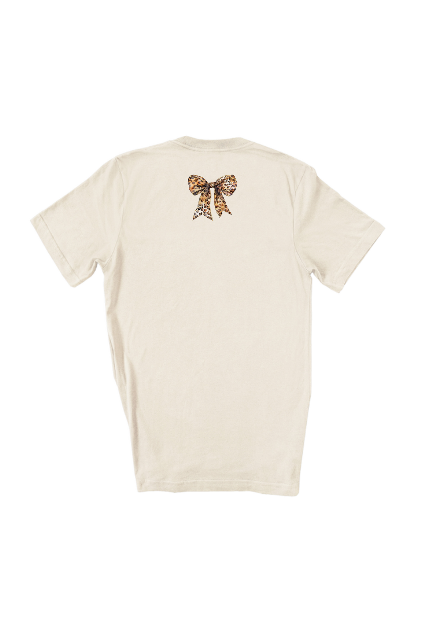Leopard Santa Believe Rhinestone Graphic Tee