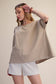 Cammie Oversized Pullover Round Neck Band Short Sleeve