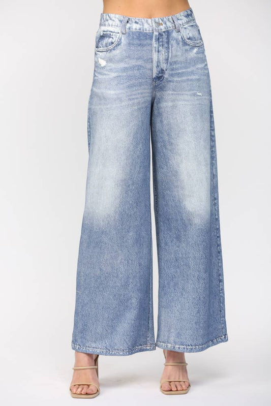 Wide Leg French Terry Pants