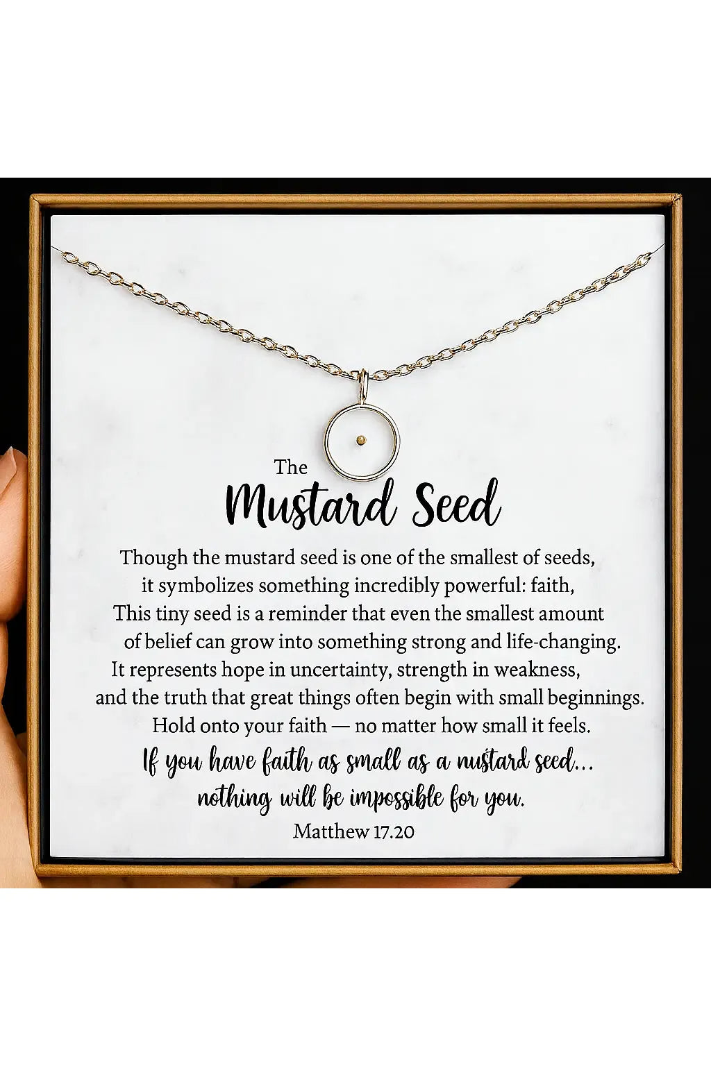 Little Happies Mustard Seed Faith Necklace