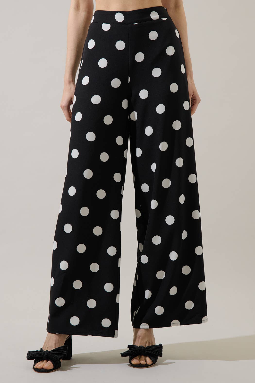 Randal Polka Dot Wide Leg Pants