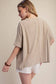 Cammie Oversized Pullover Round Neck Band Short Sleeve