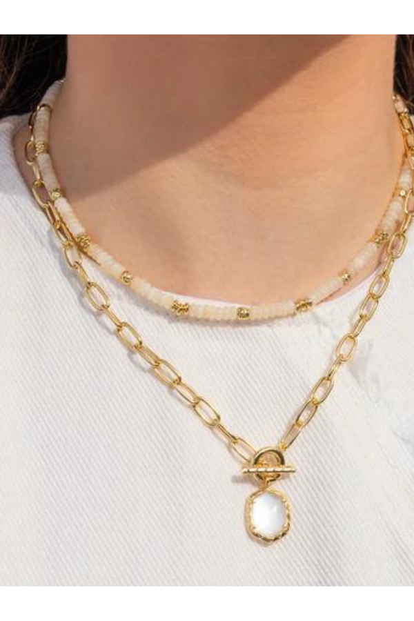 Kendra Scott Daphne Link Chain Necklace MOP