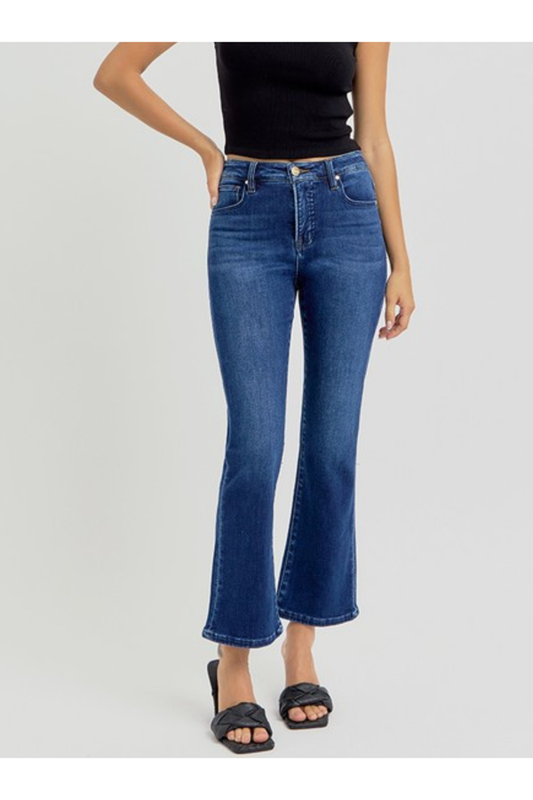 Tummy Control High Rise Crop Bootcut