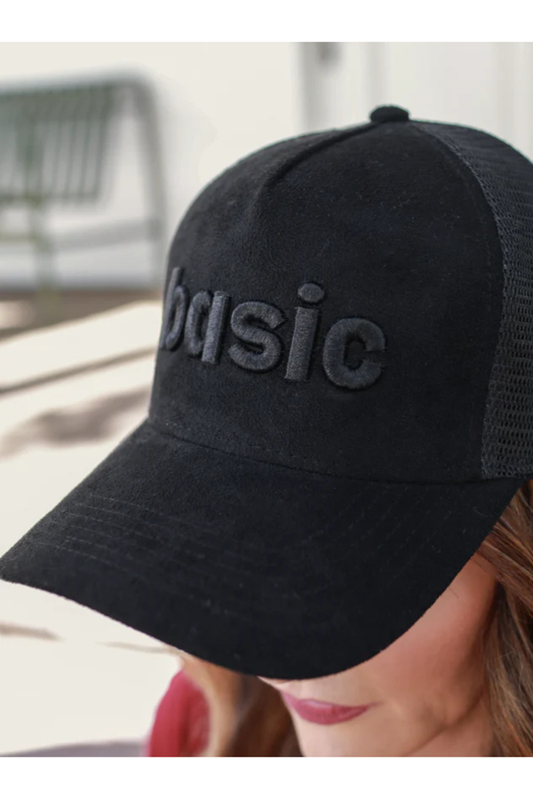 Basic Black Suede Hat